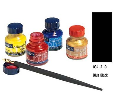 Calligraphy Ink Blue Black 30ml