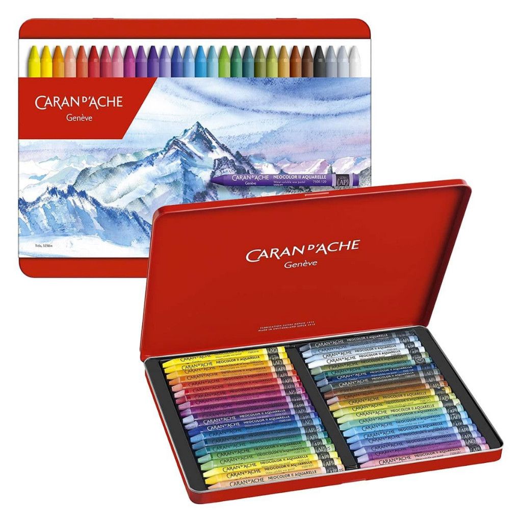 Caran D'Ache Neocolor II Watersoluble Wax Pastels Set of 40 **ND**