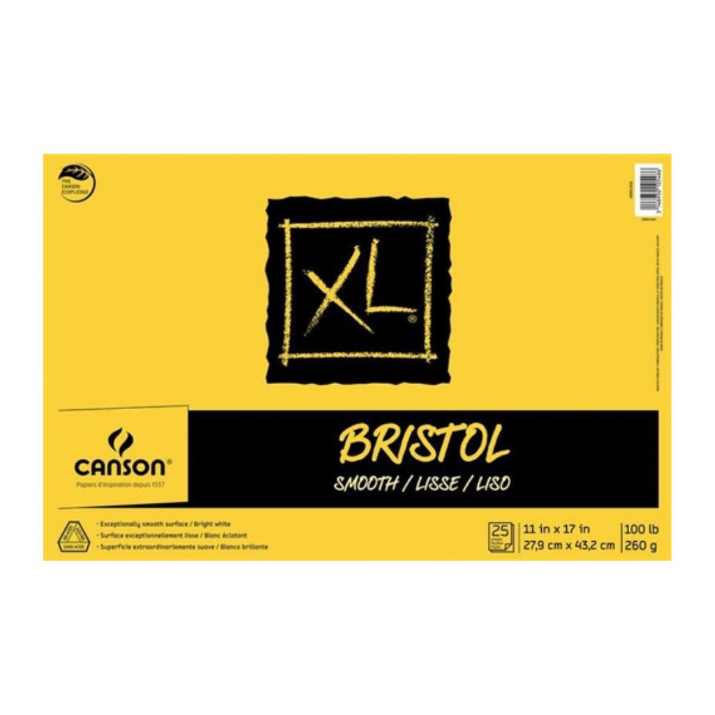 Canson XL Bristol Smooth Pad 11x17 100lb