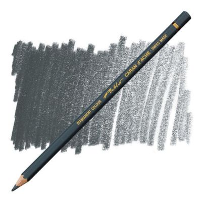Caran D'Ache Pablo Permanent Coloured Pencil Dark Greynish Black 008