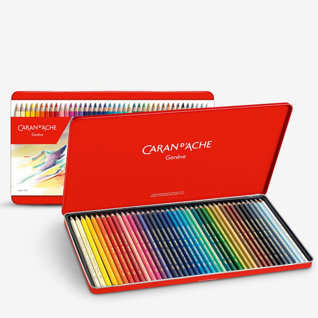 Caran D'Ache Supracolor Soft Water Soluble Coloured Pencil Set of 40 Colours **ND**