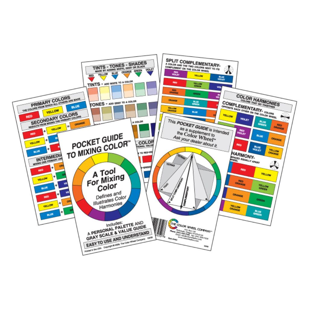 Color Wheel Pocket Guide To Mixing Color *ND*