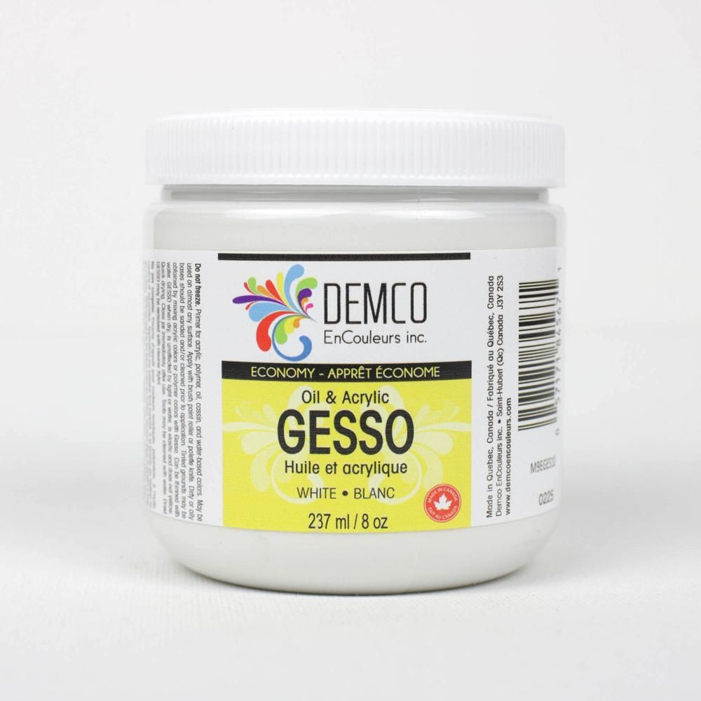 Demco Economy Gesso White 237ml