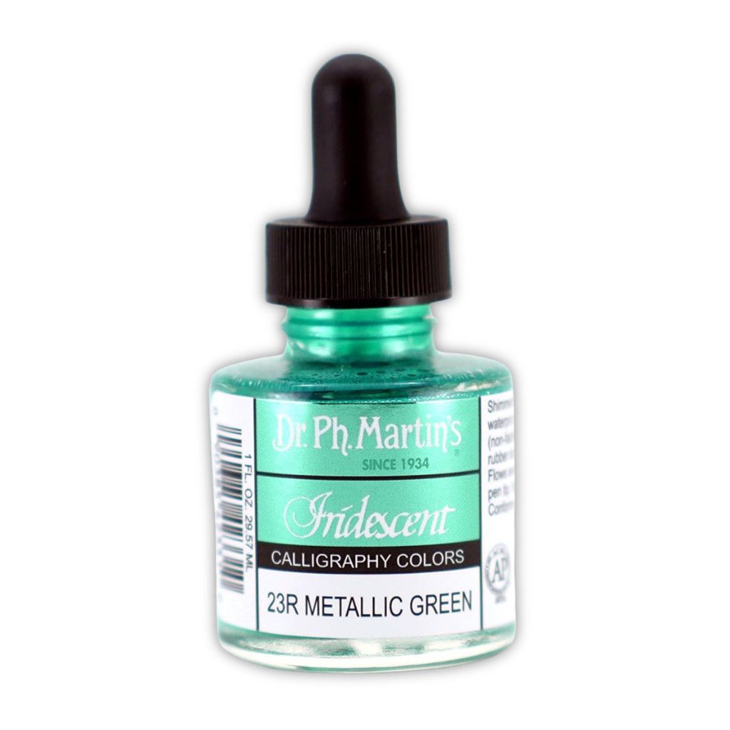 Dr.PH Martin's Iridescent Calligraphy Colours Metallic Green *ND*