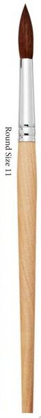 Dynasty Brush Faux Camel Round size 11 **ND**