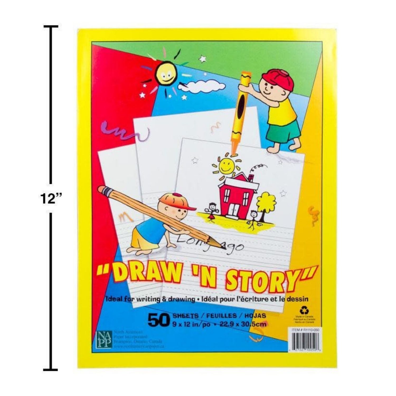 Draw &amp; Story Pad 9x12" 50 Sheets