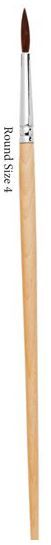 Dynasty Brush Faux Camel Round size 4 **ND**