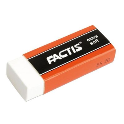 Eraser Factis ES-20 Extra Soft White Vinyl