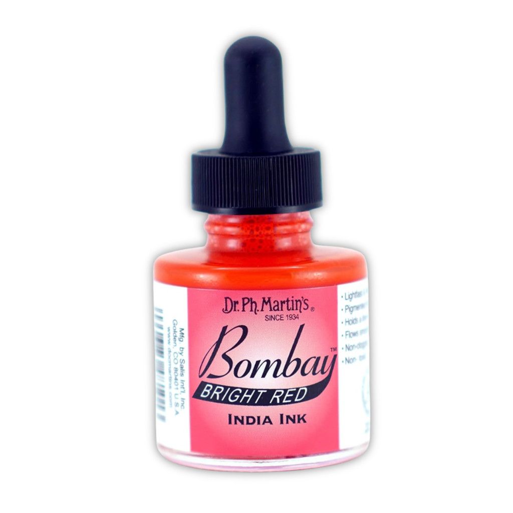 Dr.PH Martin's Bombay Inks Bright Red