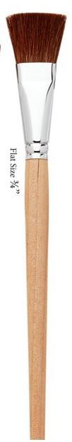 Dynasty Brush Faux Camel Flat size 3/4" **ND**