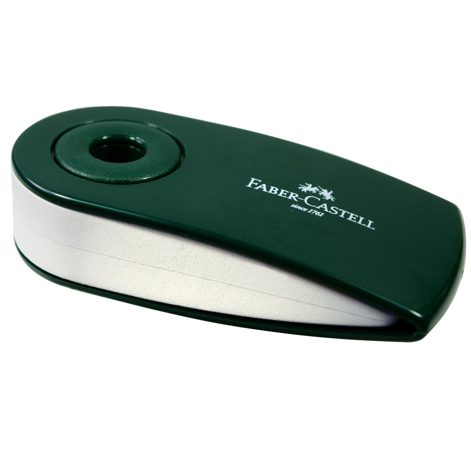 Eraser Faber Castell White Vinyl Green Sleeved **ND**