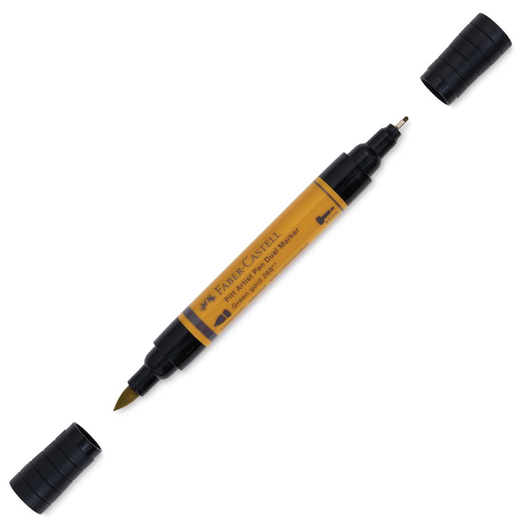 Faber Castell Pitt Artist Pen Dual Marker Green Gold 268