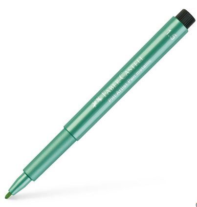 Faber Castell Pitt Artist Pen Dual Marker Chromium Green Opaque 174