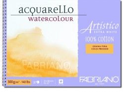 Fabriano Artistico Acquarello Watercolour Block 140lb C.P. 12"x18" (20 shts)