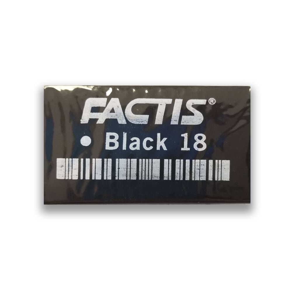 Factis Pen Style Eraser Black Body BM2