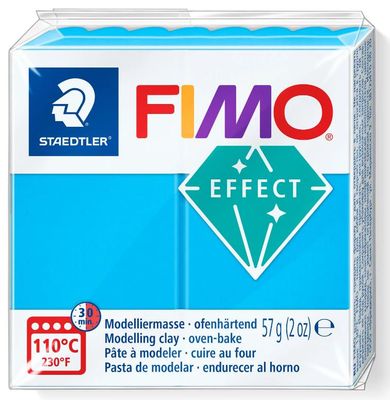 Fimo Effect Modelling Clay 2oz. Translucent Blue