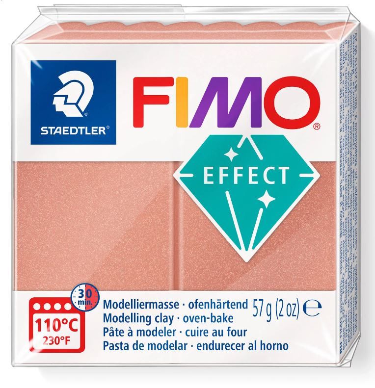 Fimo Effect Modelling Clay 2oz. Pearl Rose