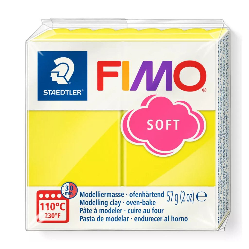 Fimo Soft Modelling Clay 2oz. Lemon