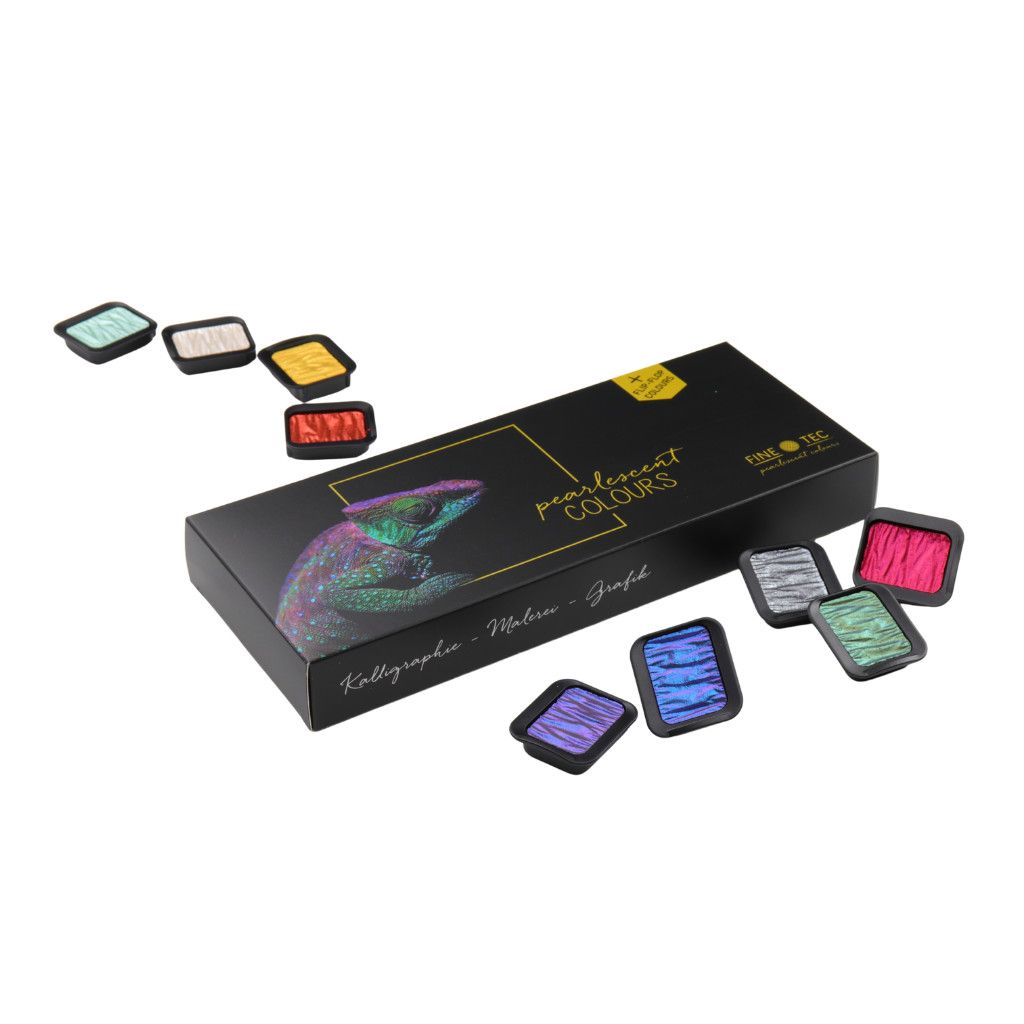 Finetec Artist Watercolours 24-Color Set Pearl Colourful