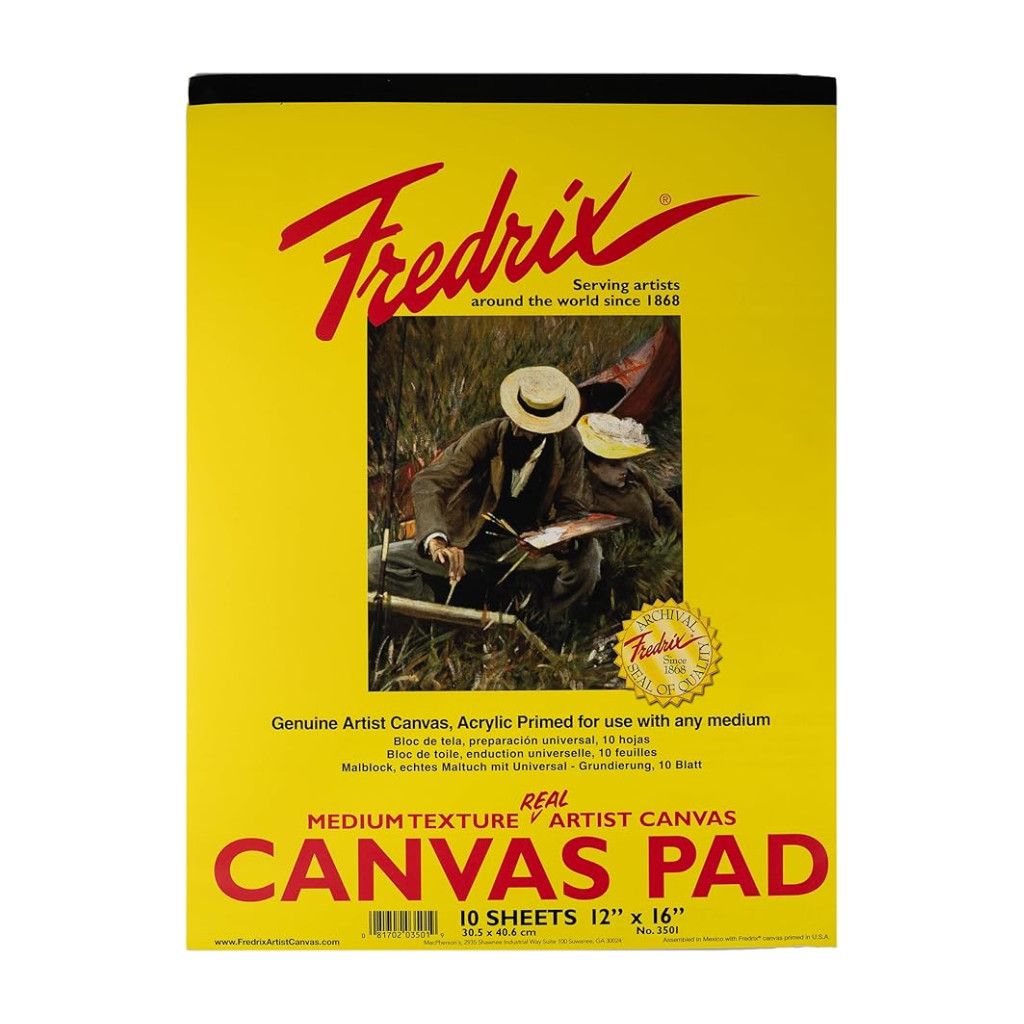 Fredrix Value Series Canvas Pads 12X16
