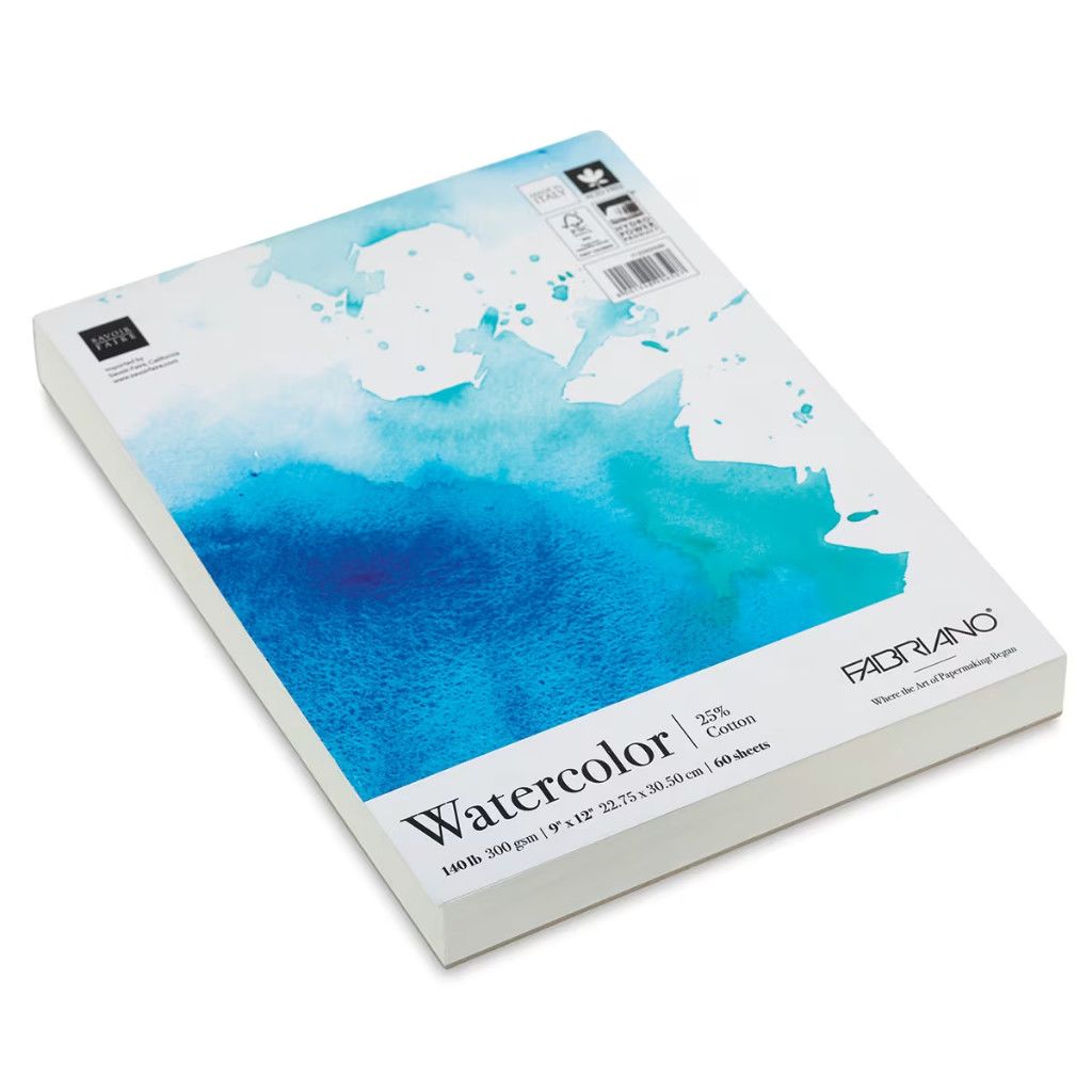 Fabriano Mega Pad - Watercolor 9x12 60 shts  NET