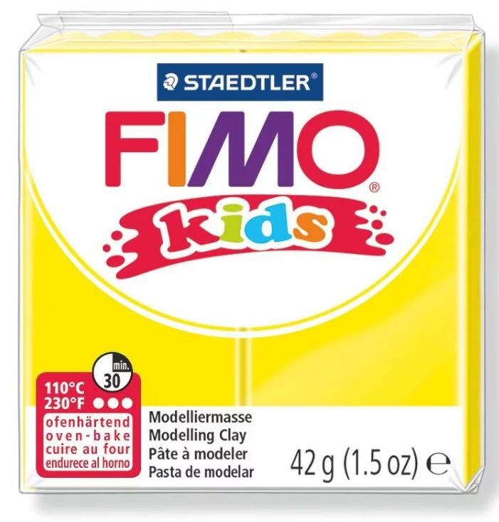 Fimo Kids Modelling Clay 42g Yellow_DISC