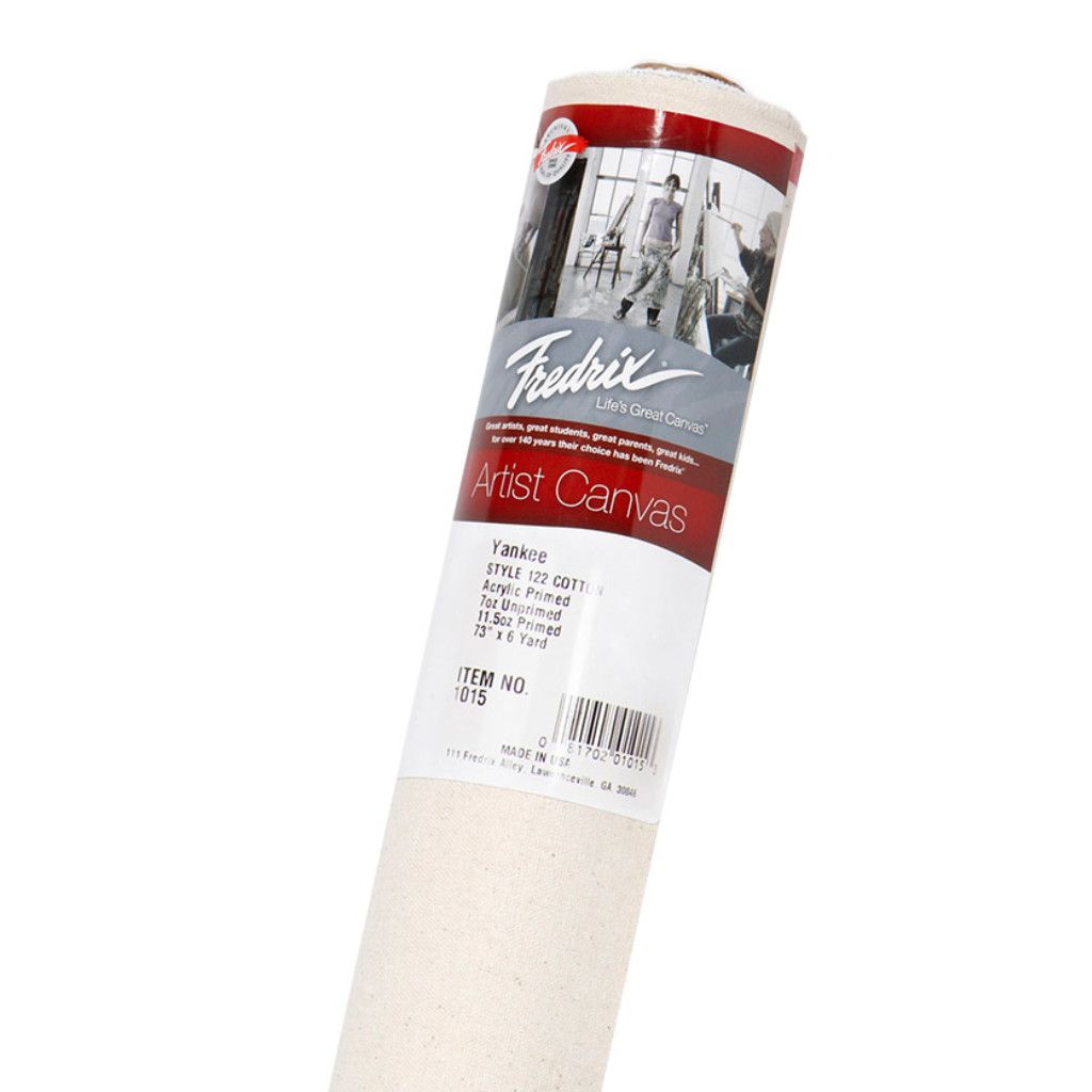Fredrix Canvas Roll Primed Cotton 122-Yankee 73" 6YD