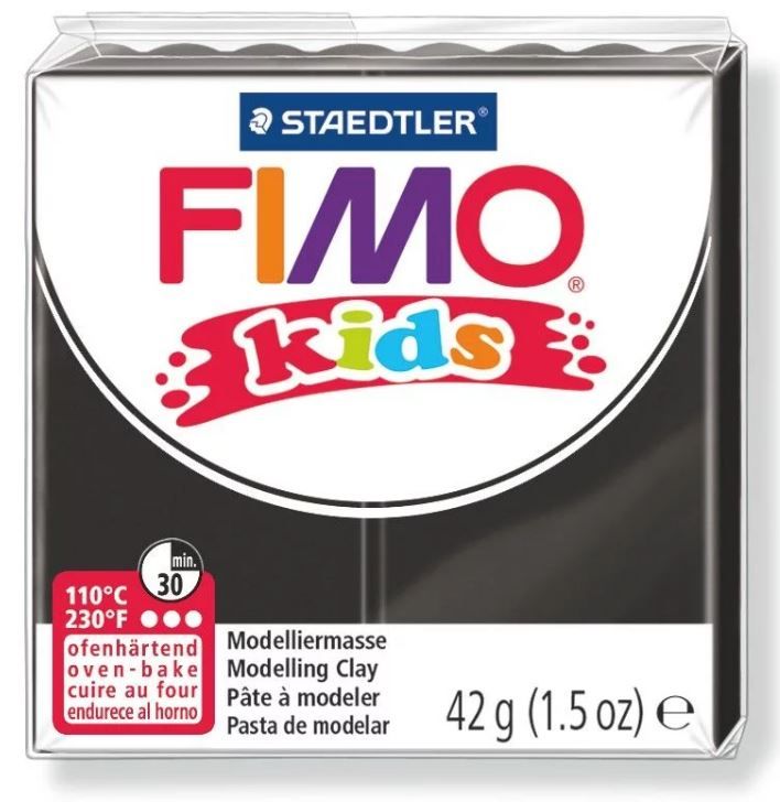 Fimo Kids Modelling Clay 42g Black_DISC