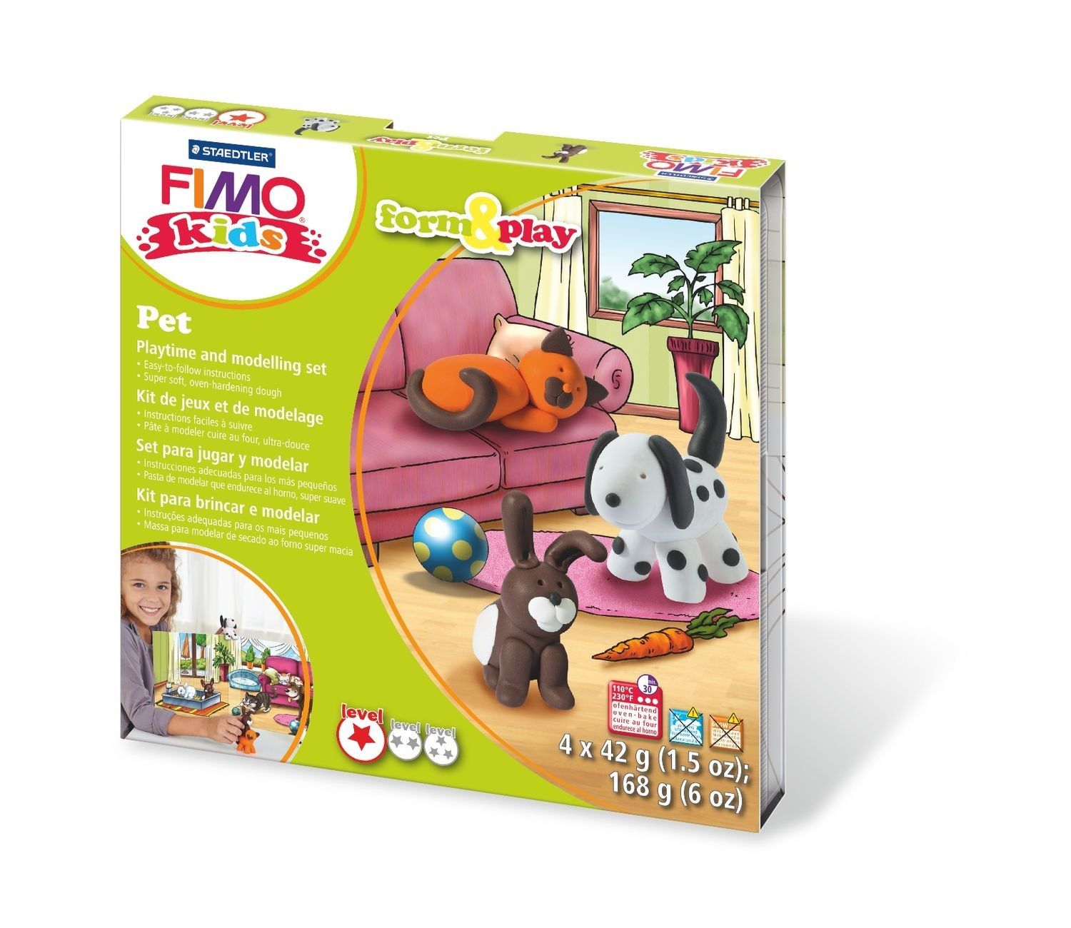 Fimo Kids Modelling Clay Play Set Pet_DISC
