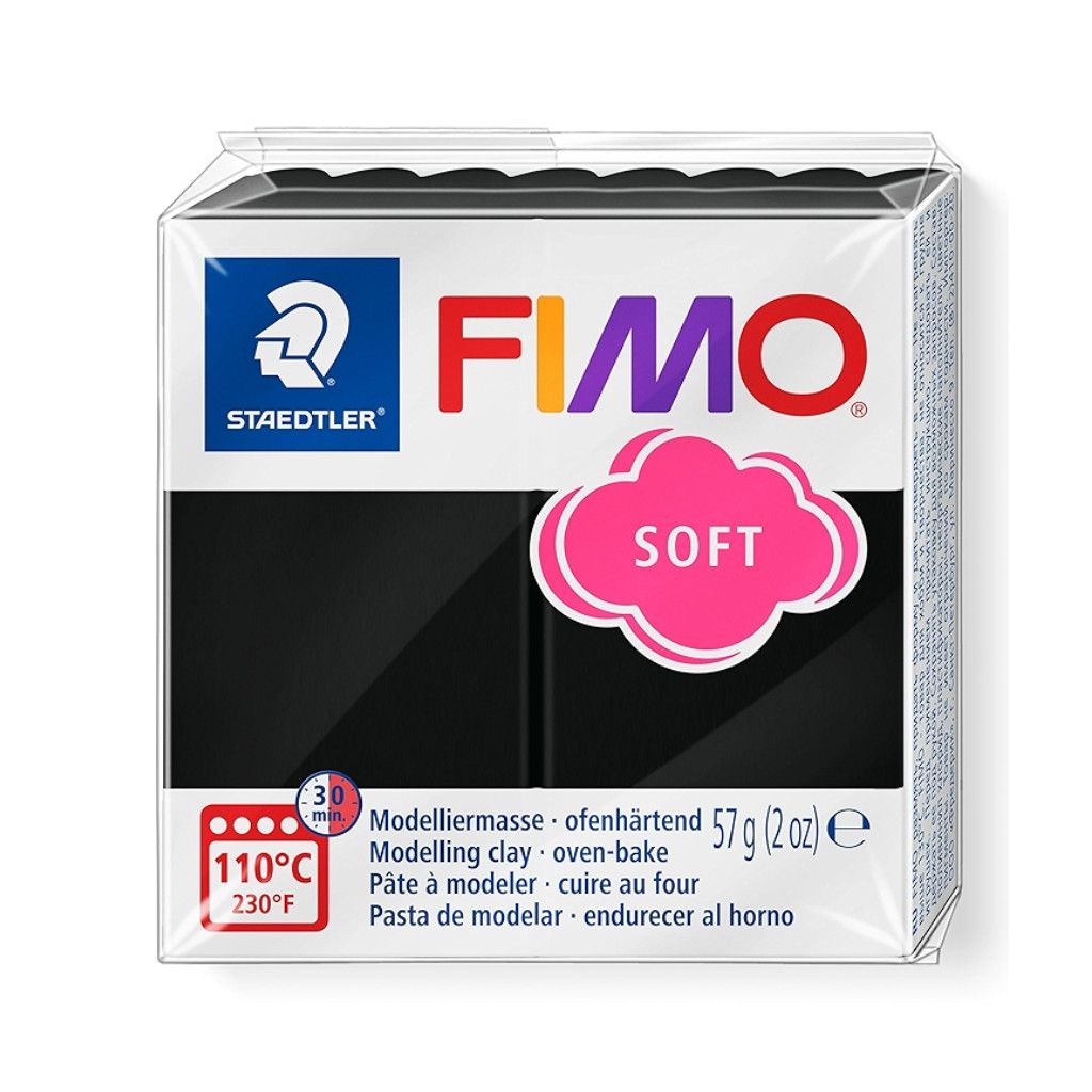 Fimo Soft Modelling Clay 2oz. Black