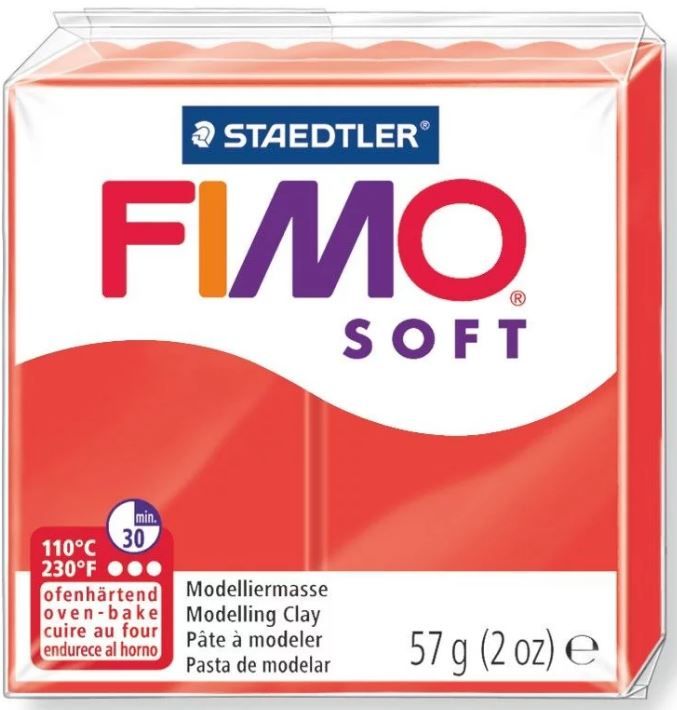 Fimo Soft Modelling Clay 2oz. Indian Red