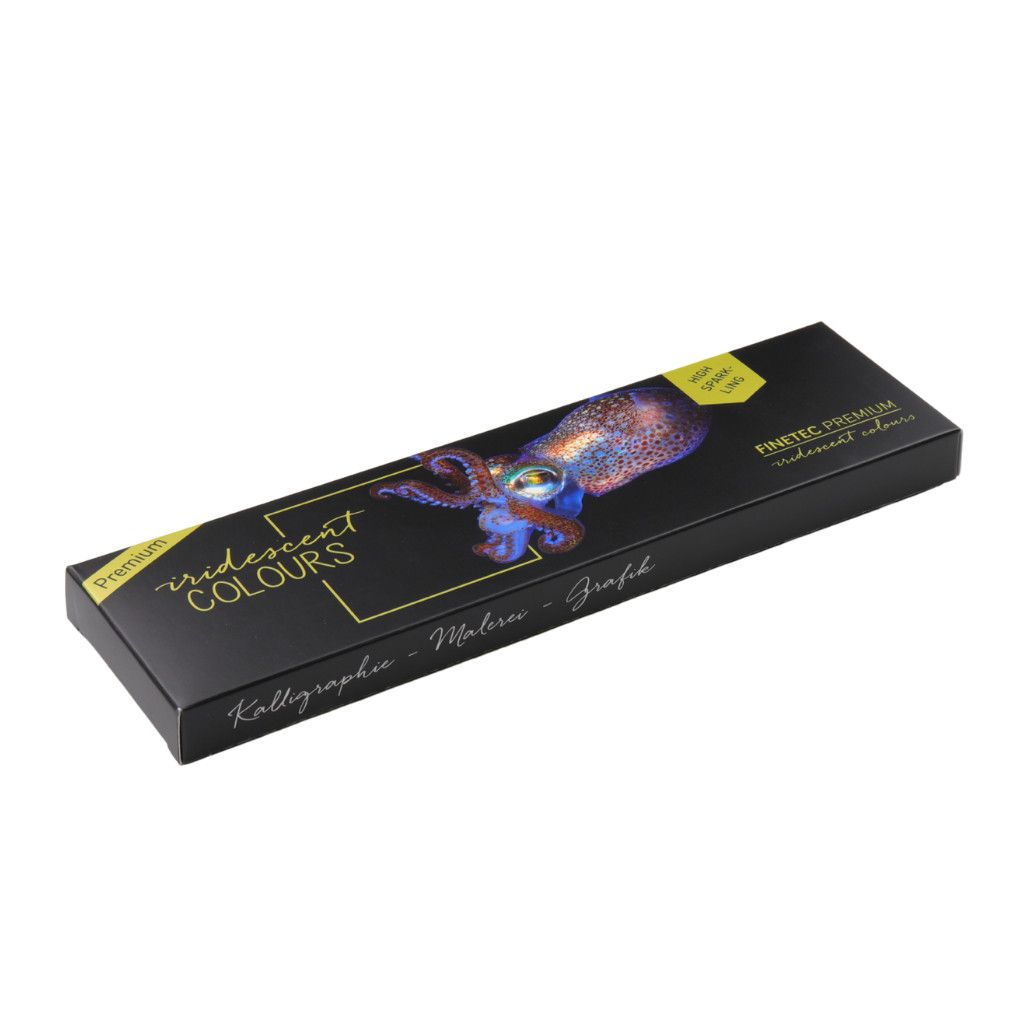 Finetec Artist Watercolours 6-Color Set Iridescent High Sparkling