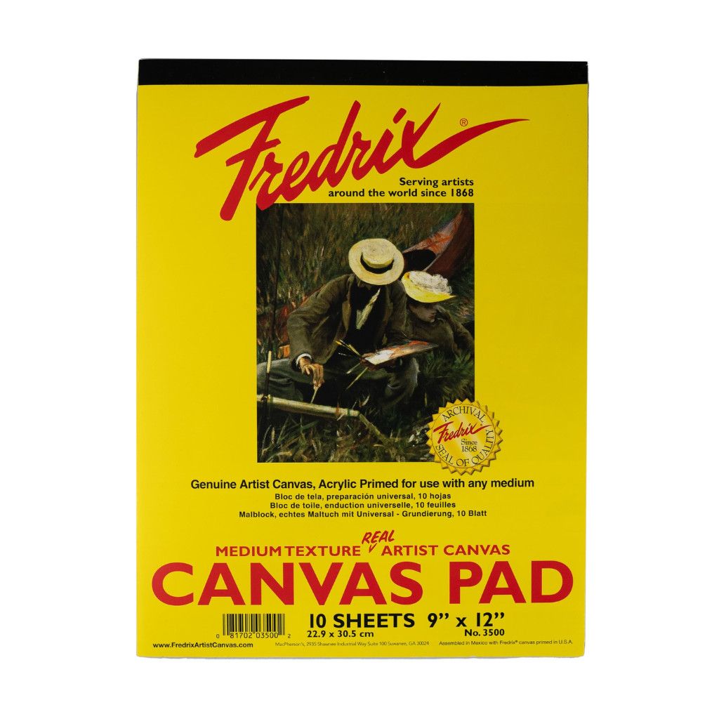 Fredrix Value Series Canvas Pads 09X12