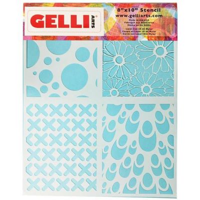 Gelli Arts Stencil 8" x 10" Beads