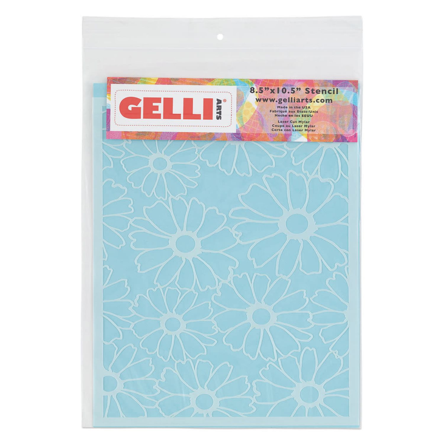 Gelli Arts Stencil 8" x 10" Flower