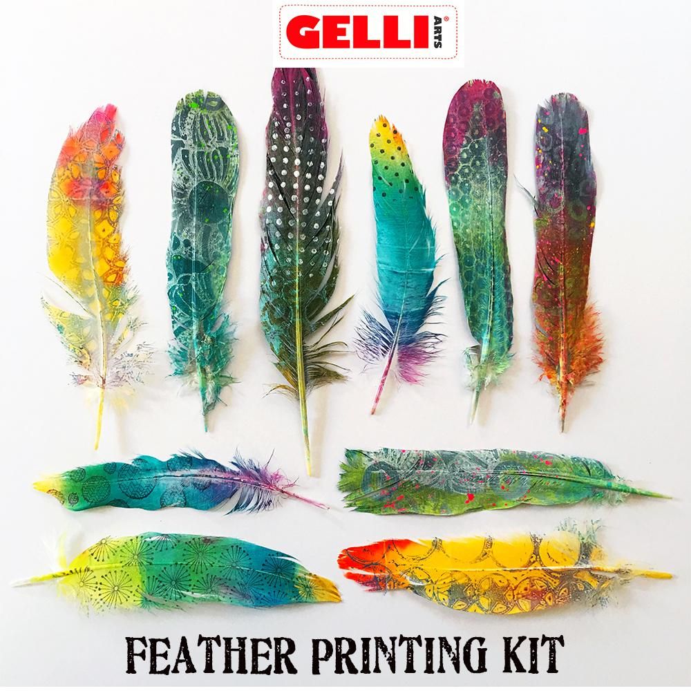 Gelli Arts Feather Printing Kit **ND**