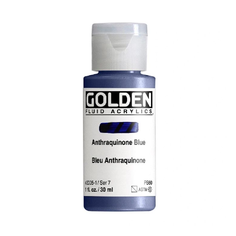 Golden Fluid 1oz. Anthraquinone Blue S7 **ND**