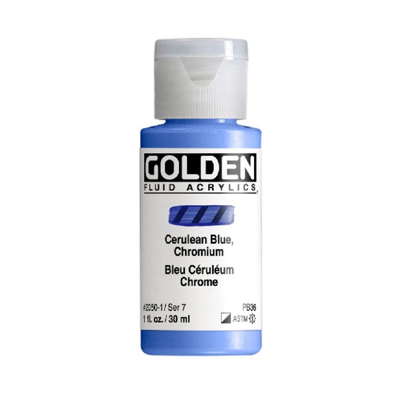 Golden Fluid 1oz. Cerulean Blue Chromium S7 **ND**