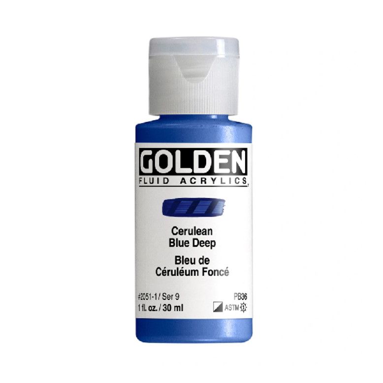 Golden Fluid 1oz. Cerulean Blue Deep S9 **ND**