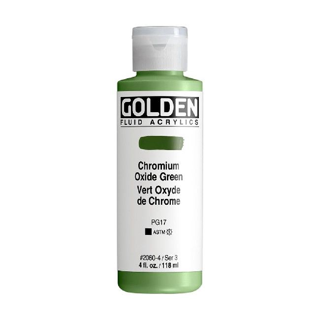 Golden Fluid 4oz. Chromium Oxide Green S3 **ND**