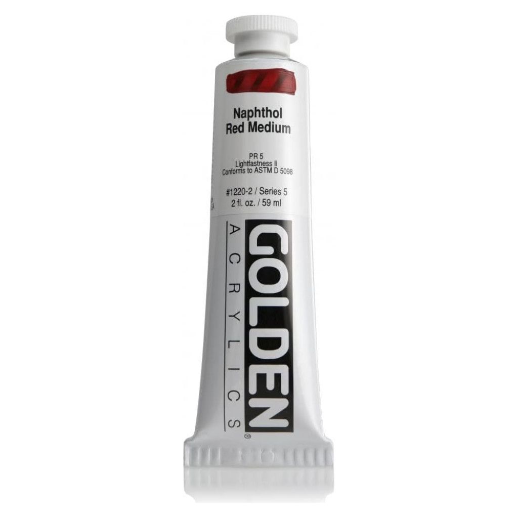 Golden Heavy Body 2oz. Tube Napthol Red Medium S5 **ND**