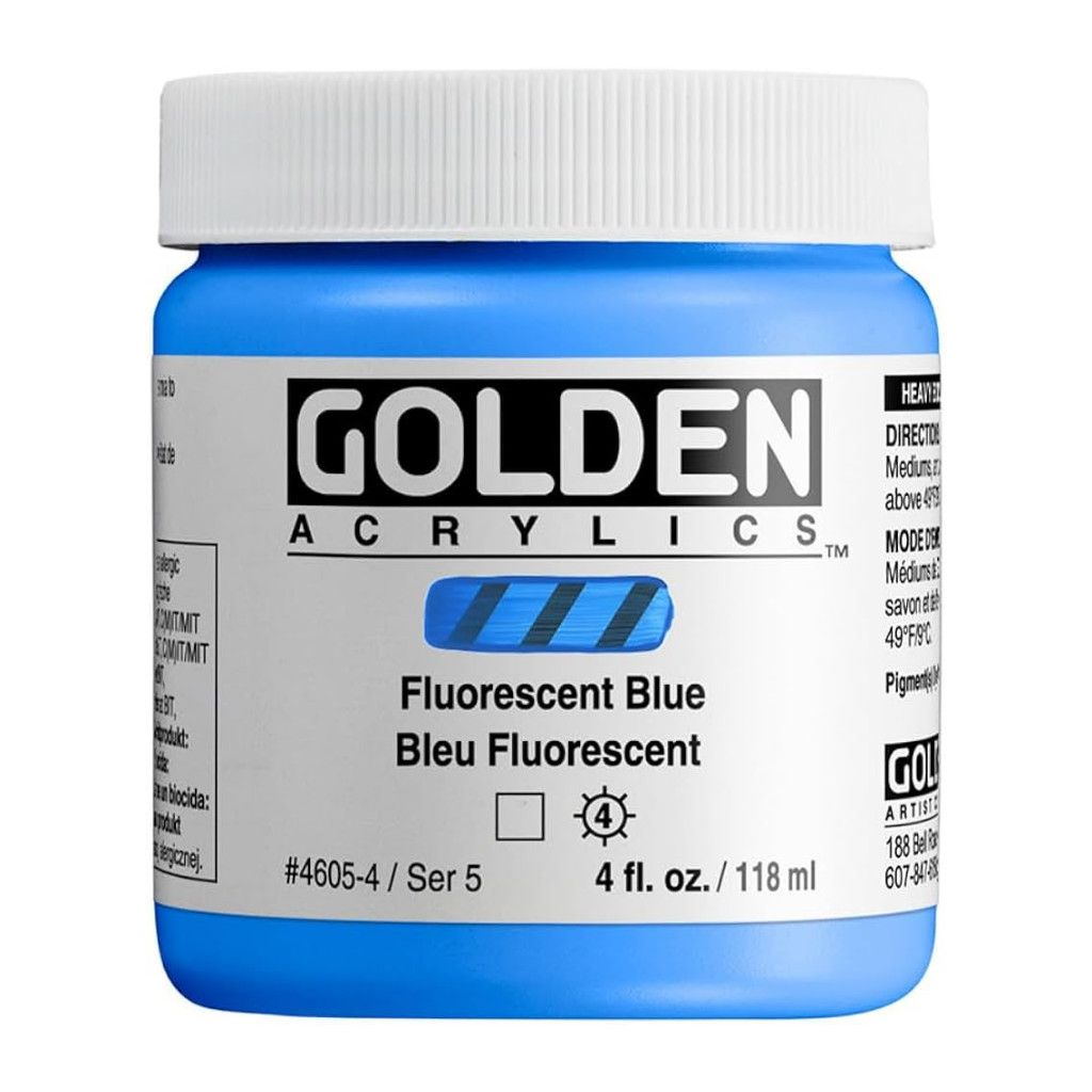 Golden Heavy Body 4oz. Jar Fluorescent Blue S5 **SO** **ND**