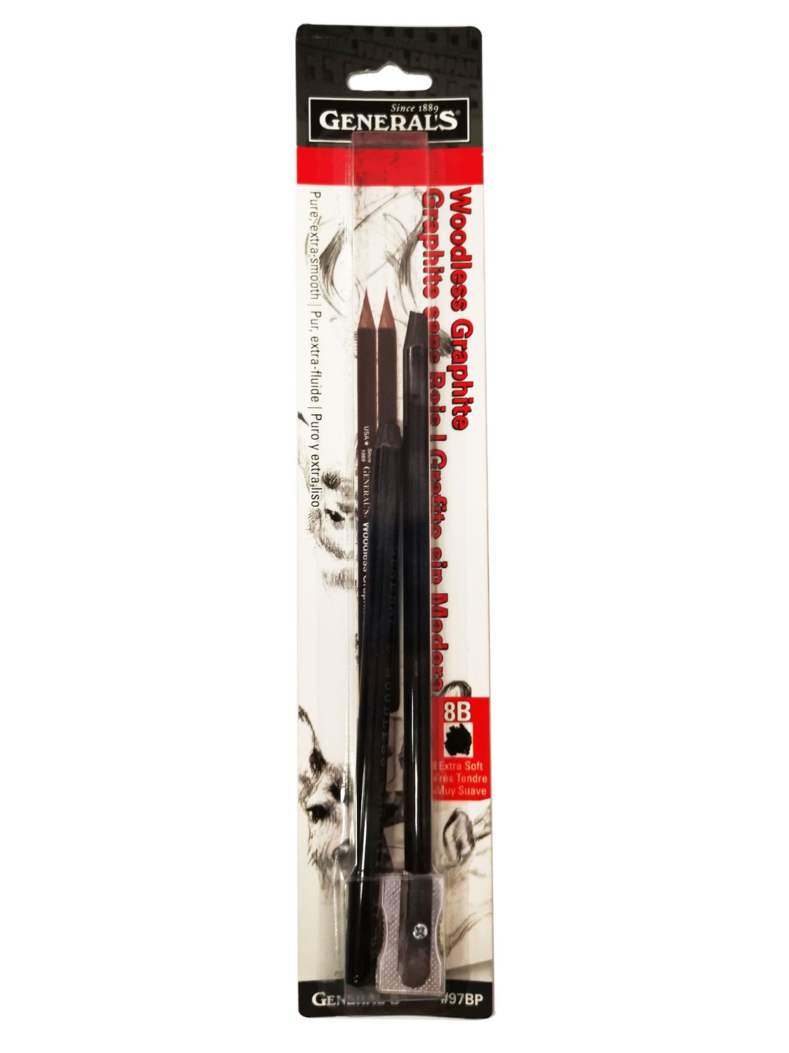 General Woodless Graphite 8B-Soft Twin Pack