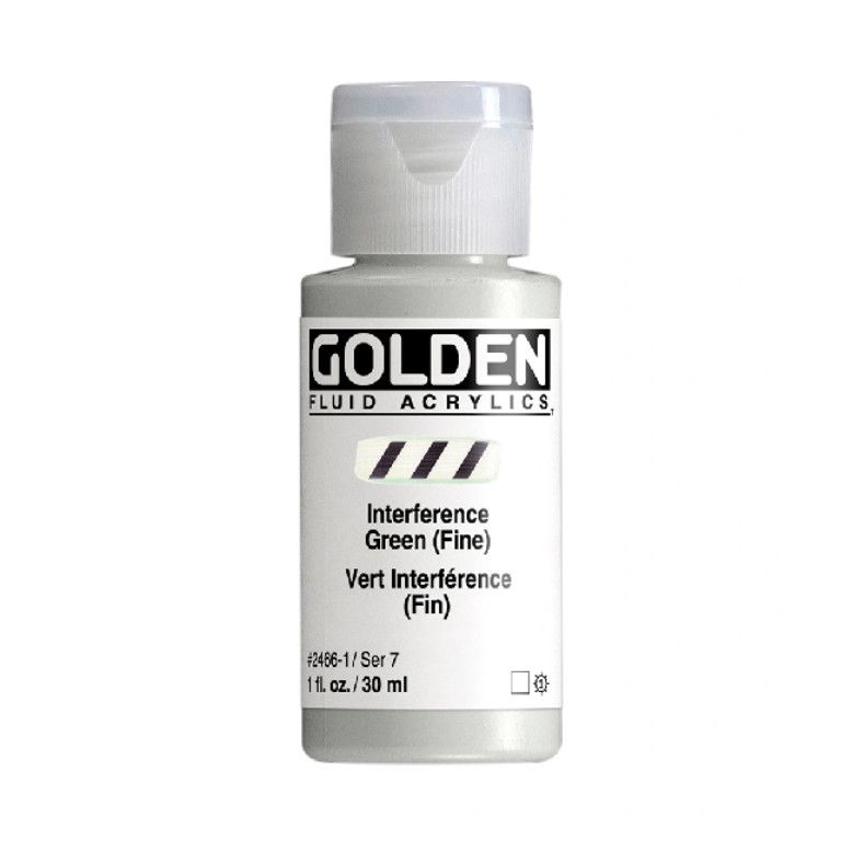 Golden Fluid 1oz. Interference Green Fine S7 **ND**