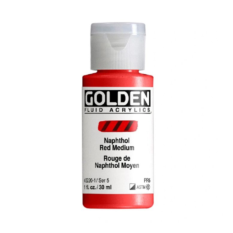 Golden Fluid 1oz. Napthol Red Medium S5 **ND**