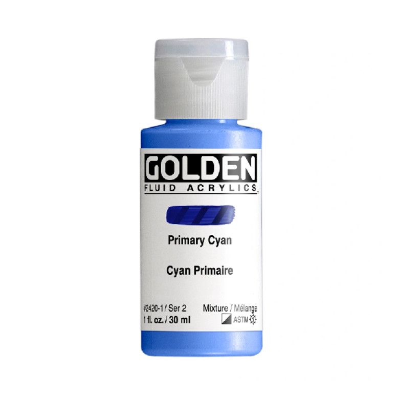 Golden Fluid 1oz. Primary Cyan S2 **ND**