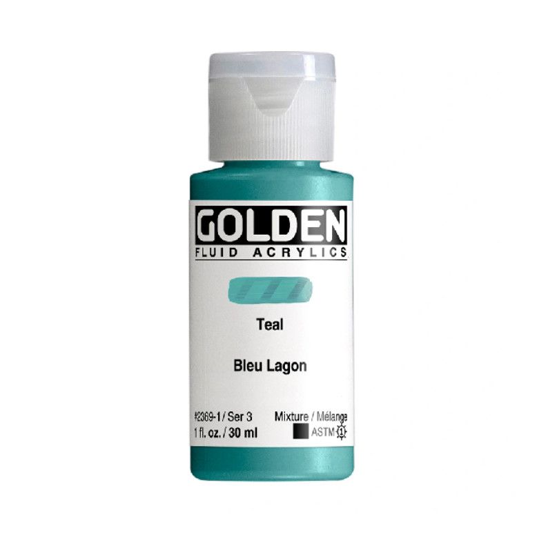 Golden Fluid 1oz. Teal S3 **ND**