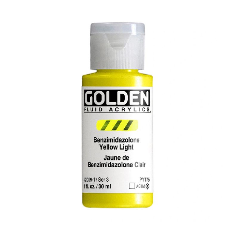 Golden Fluid 1oz. Benzimidazolone Yellow Light S3 **ND**