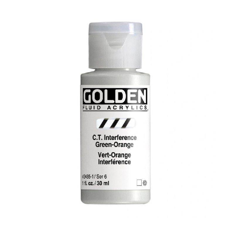 Golden Fluid 1oz. C.T. Interference Green-Orange S6 **ND**