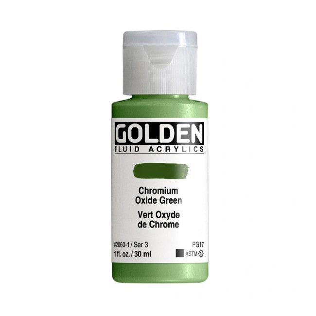 Golden Fluid 1oz. Chromium Oxide Green S3 **ND**